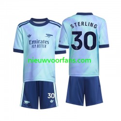 Arsenal Kind Shirt met Bedrukking Sterling 30 Derde 2024-2025 Korte Mouw