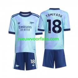 Arsenal Kind Shirt met Bedrukking Takehiro Tomiyasu 18 Derde 2024-2025 Korte Mouw