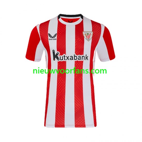 Athletic Bilbao Heren Shirt met Bedrukking Thuis 2024-2025 Korte Mouw