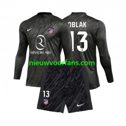 Atlético Madrid Kind Shirt met Bedrukking Doelman Jan Oblak 13 Thuis 2024-2025 Lange Mouw