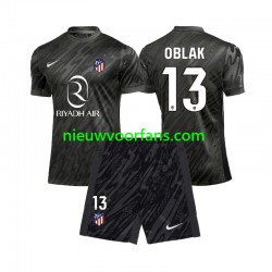 Atlético Madrid Kind Shirt met Bedrukking Doelman Jan Oblak 13 Thuis 2024-2025 Korte Mouw