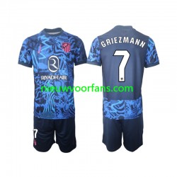 Atlético Madrid Kind Shirt met Bedrukking Griezmann 7 Derde 2024-2025 Korte Mouw