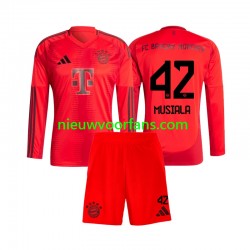 FC Bayern München Kind Shirt met Bedrukking Jamal Musiala 42 Thuis 2024-2025 Lange Mouw