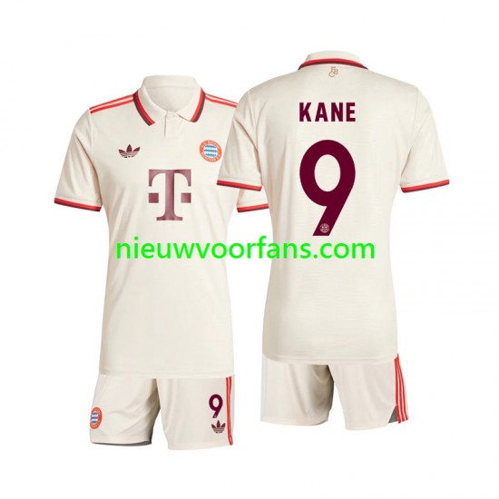 FC Bayern München Kind Shirt met Bedrukking Kane 9 Derde 2024-2025 Korte Mouw