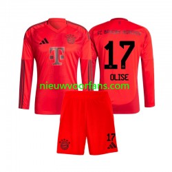 FC Bayern München Kind Shirt met Bedrukking Michael Olise 17 Thuis 2024-2025 Lange Mouw