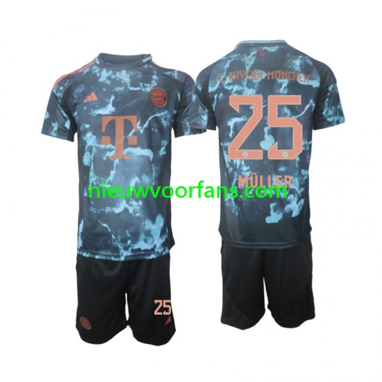 FC Bayern München Kind Shirt met Bedrukking Muller 25 Uit 2024-2025 Korte Mouw