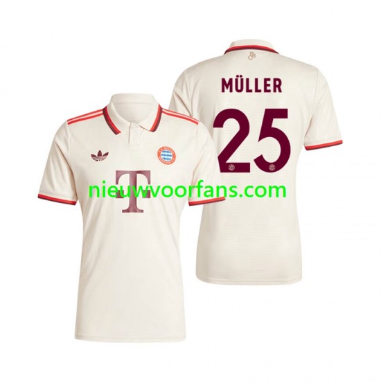 FC Bayern München Heren Shirt met Bedrukking Muller 25 Derde 2024-2025 Korte Mouw