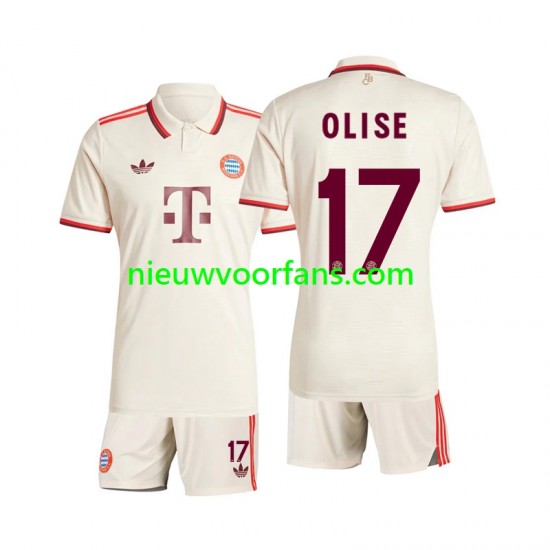FC Bayern München Kind Shirt met Bedrukking Olise 17 Derde 2024-2025 Korte Mouw