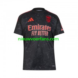 Benfica Heren Shirt met Bedrukking Uit 2024-2025 Korte Mouw