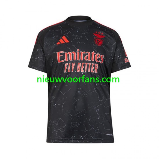 Benfica Heren Shirt met Bedrukking Uit 2024-2025 Korte Mouw