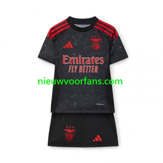 Benfica Kind Shirt met Bedrukking Uit 2024-2025 Korte Mouw