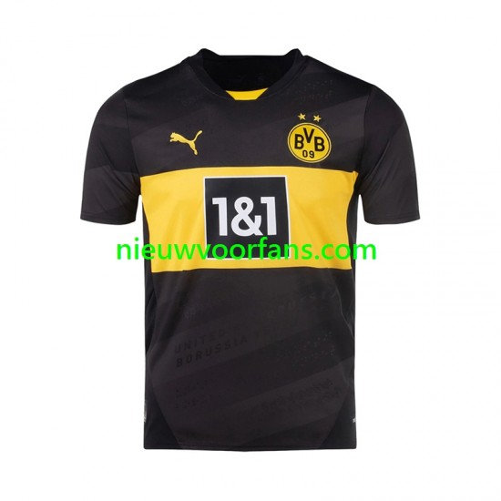 Borussia Dortmund Heren Shirt met Bedrukking Uit 2024-2025 Korte Mouw