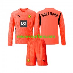 Borussia Dortmund Kind Shirt met Bedrukking Doelman Derde 2024-2025 Lange Mouw