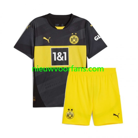 Borussia Dortmund Kind Shirt met Bedrukking Uit 2024-2025 Korte Mouw