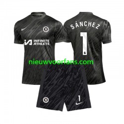 Chelsea Kind Shirt met Bedrukking Doelman Robert Sanchez 1 Uit 2024-2025 Korte Mouw