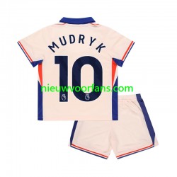 Chelsea Kind Shirt met Bedrukking Mychajlo Mudryk 10 Uit 2024-2025 Korte Mouw