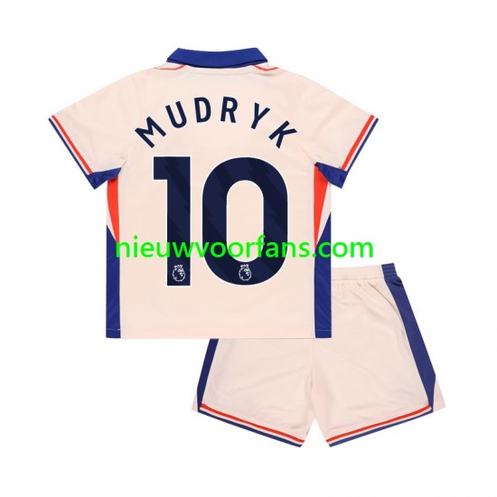 Chelsea Kind Shirt met Bedrukking Mychajlo Mudryk 10 Uit 2024-2025 Korte Mouw