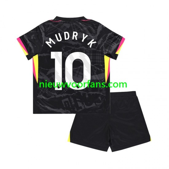 Chelsea Kind Shirt met Bedrukking Mychajlo Mudryk 10 Derde 2024-2025 Korte Mouw