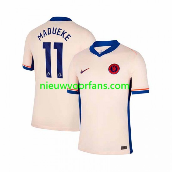 Chelsea Heren Shirt met Bedrukking Noni Madueke 11 Uit 2024-2025 Korte Mouw