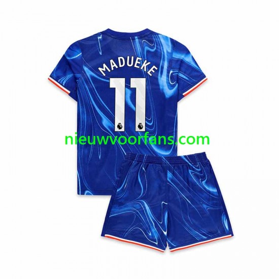 Chelsea Kind Shirt met Bedrukking Noni Madueke 11 Thuis 2024-2025 Korte Mouw