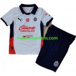 Kind Shirt met Bedrukking Deportivo Guadalajara Uit 2024-2025 Korte Mouw