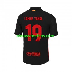 FC Barcelona Heren Shirt met Bedrukking LAMINE YAMAL 19 UCL Font Uit 2024-2025 Korte Mouw