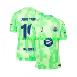 FC Barcelona Heren Shirt met Bedrukking LAMINE YAMAL 19 UCL Font Derde 2024-2025 Korte Mouw