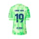 FC Barcelona Heren Shirt met Bedrukking LAMINE YAMAL 19 UCL Font Derde 2024-2025 Korte Mouw