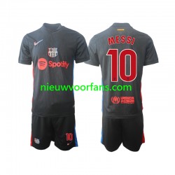 FC Barcelona Kind Shirt met Bedrukking Lionel Messi 10 Uit 2024-2025 Korte Mouw