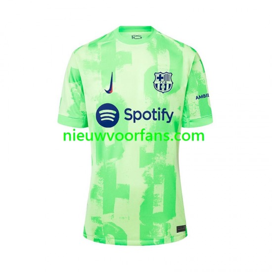 FC Barcelona Heren Shirt met Bedrukking Derde 2024-2025 Korte Mouw