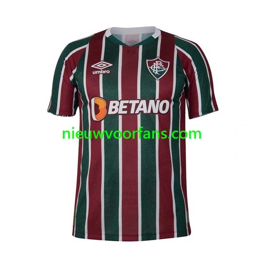 Fluminense Heren Shirt met Bedrukking Thuis 2024-2025 Korte Mouw