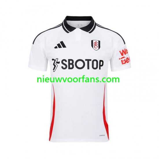 Fulham Heren Shirt met Bedrukking Thuis 2024-2025 Korte Mouw
