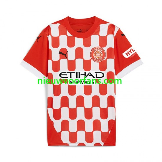Heren Shirt met Bedrukking Girona Thuis 2024-2025 Korte Mouw