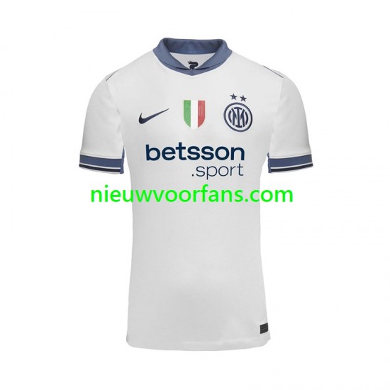 Inter Milan Heren Shirt met Bedrukking Uit 2024-2025 Korte Mouw