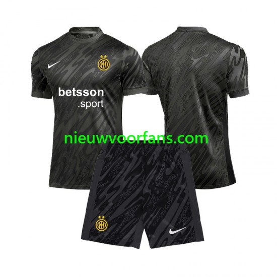 Inter Milan Kind Shirt met Bedrukking Doelman Derde 2024-2025 Korte Mouw