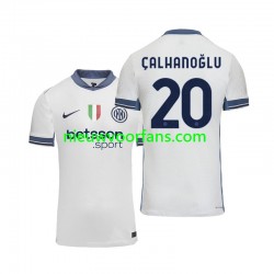 Inter Milan Heren Shirt met Bedrukking Hakan Calhanoglu 20 Uit 2024-2025 Korte Mouw