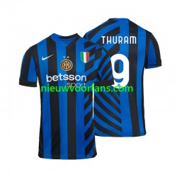 Inter Milan Heren Shirt met Bedrukking Marcus Thuram 9 Thuis 2024-2025 Korte Mouw