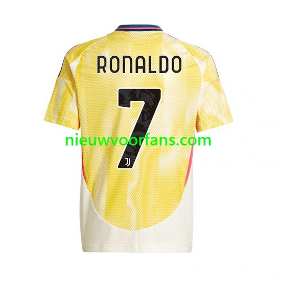 Juventus Heren Shirt met Bedrukking Cristiano Ronaldo 7 Uit 2024-2025 Korte Mouw