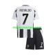 Juventus Kind Shirt met Bedrukking Cristiano Ronaldo 7 Thuis 2024-2025 Korte Mouw