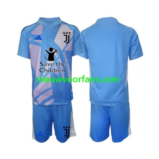 Juventus Kind Shirt met Bedrukking Doelman Thuis 2024-2025 Korte Mouw
