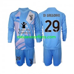 Juventus Kind Shirt met Bedrukking Doelman Michele Di Gregorio 29 Vierde 2024-2025 Lange Mouw
