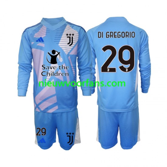 Juventus Kind Shirt met Bedrukking Doelman Michele Di Gregorio 29 Vierde 2024-2025 Lange Mouw