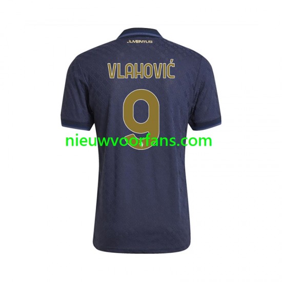 Juventus Heren Shirt met Bedrukking Vlahovic 9 Derde 2024-2025 Korte Mouw