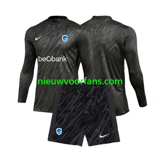 KRC Genk Kind Shirt met Bedrukking Doelman Uit 2024-2025 Lange Mouw