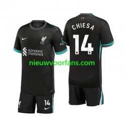 Liverpool Kind Shirt met Bedrukking Chiesa 14 Uit 2024-2025 Korte Mouw