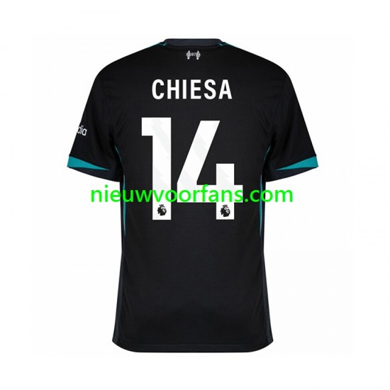 Liverpool Heren Shirt met Bedrukking Federico Chiesa 14 Uit 2024-2025 Korte Mouw