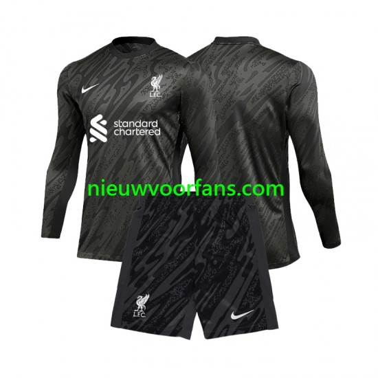 Liverpool Kind Shirt met Bedrukking Doelman Thuis 2024-2025 Lange Mouw