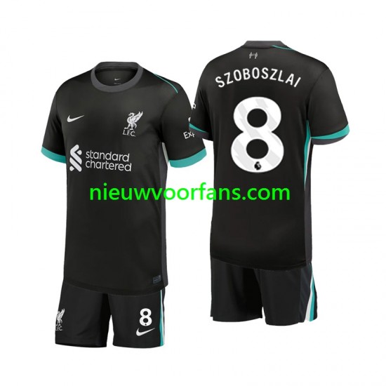 Liverpool Kind Shirt met Bedrukking Szoboszlai 8 Uit 2024-2025 Korte Mouw
