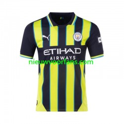 Manchester City Heren Shirt met Bedrukking Uit 2024-2025 Korte Mouw