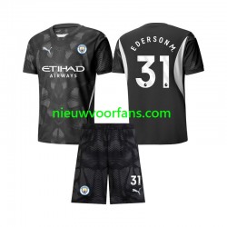 Manchester City Kind Shirt met Bedrukking Doelman Ederson Moraes 31 Vierde 2024-2025 Korte Mouw